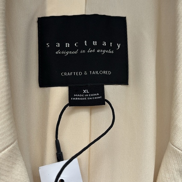 Sanctuary | Mid city one button blazer in sugar cookie / cream colour NWT SizeXL - Picture 8 of 15